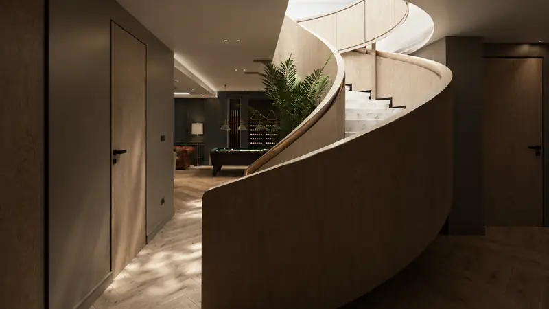 Silivri Villa I — merdiven ve koridor